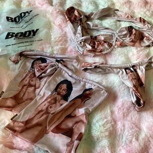 Body by raven Tracy bikini cream and silk